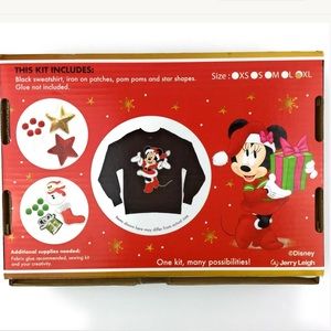 Disney Minnie Mouse DIY Holiday Sweatshirt Craft